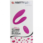 Вибратор для двоих с дистанционным управлением Pretty Love Letitia, BI-014485W