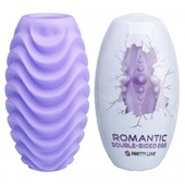 Яйцо-мастурбатор с рельефной поверхностью Pretty Love фиолетовое, BI-014832-2