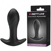 Анальная вибропробка для ношения Pretty Love Anal Plug Massager черная