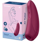 Вакуумный смарт-стимулятор клитора с вибрацией Satisfyer Curvy 1+ Rose Red
